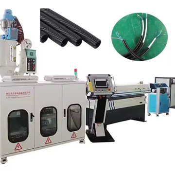 PP PA PE Single Wall Corrugated Pipe Machine Electric Wire Sheath Tube ...